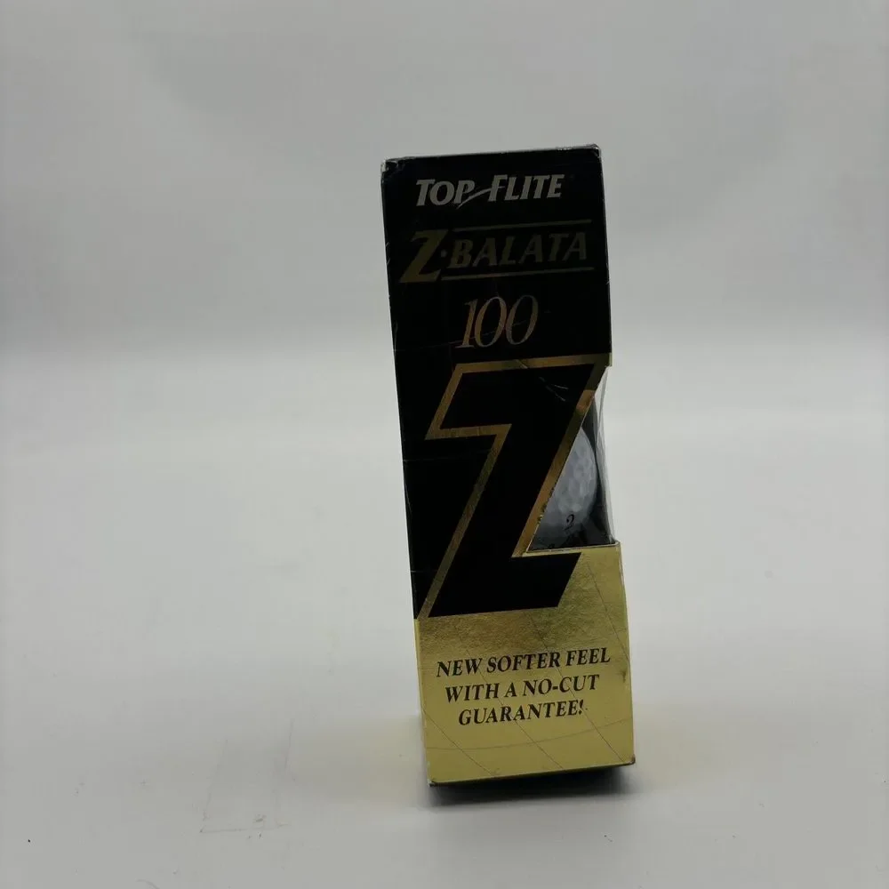 Vintage New Top Flite Z.Balata 90 Guarantee 3 golf Ball Set Siemens